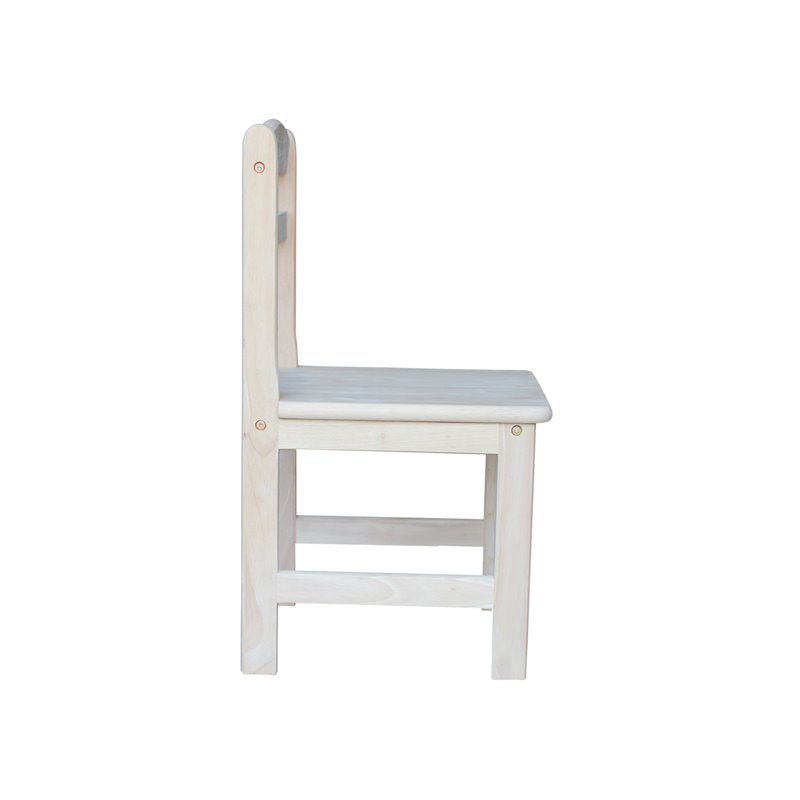 International Concepts Unfinished Kids Chair Set