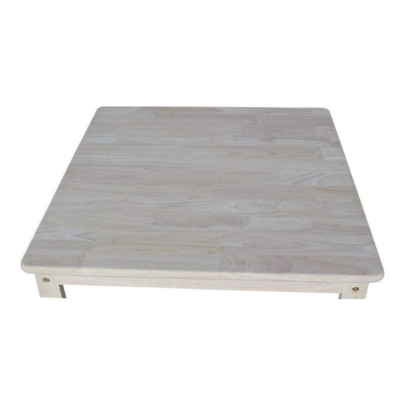 International Concepts Unfinished 3 Pieces Kids Table Set