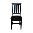 International Concepts San Remo Splatback Dining Chair in Black (set of 2)