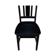 International Concepts San Remo Splatback Dining Chair in Black (set of 2)
