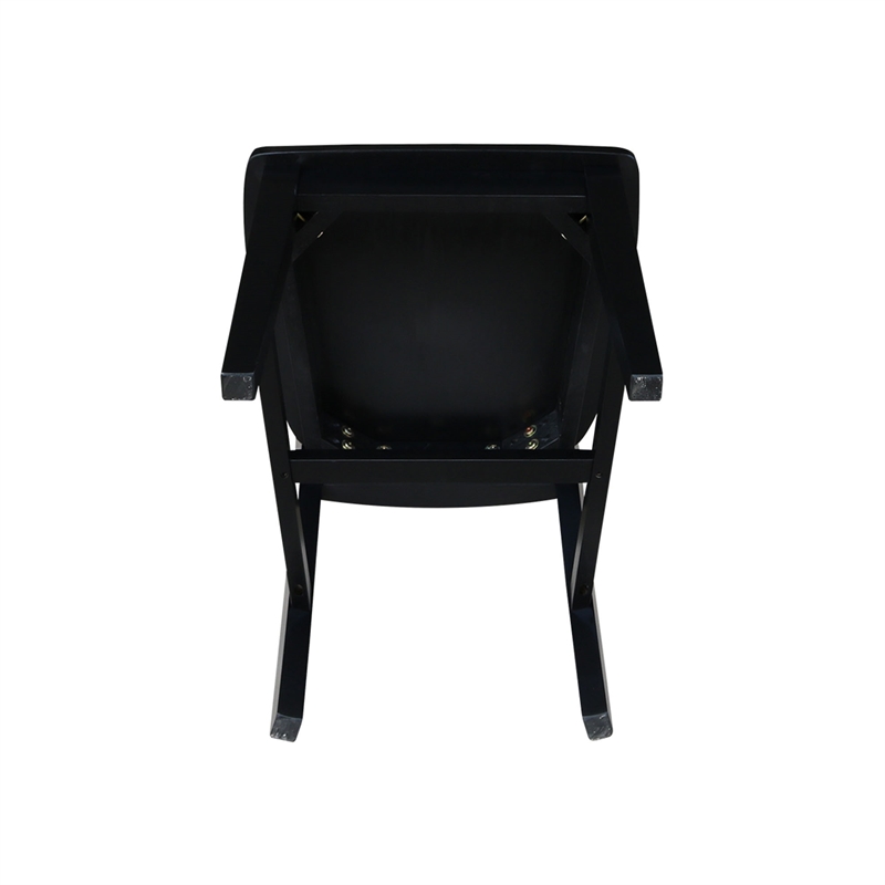 International Concepts San Remo Splatback Dining Chair in Black (set of 2)
