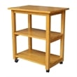 International Concepts Microwave Cart in Medium Oak