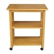 International Concepts Microwave Cart in Medium Oak