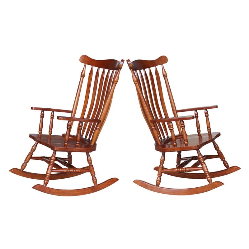 Cherry wood rocking discount chair