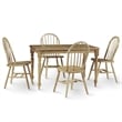 International Concepts 5 Piece Solid Wood Dining Set in Natural