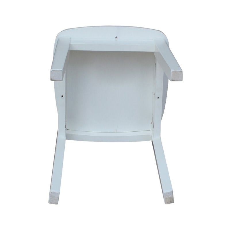 International Concepts Mission Kids Chair in Linen White (Set of 2)