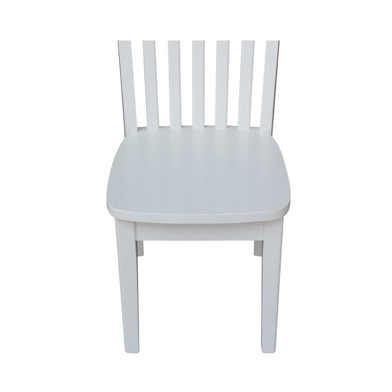 International Concepts Mission Kids Chair in Linen White (Set of 2)