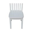 International Concepts Mission Kids Chair in Linen White (Set of 2)