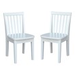 International Concepts Mission Kids Chair in Linen White (Set of 2)