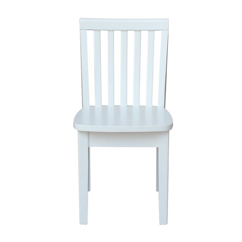 International Concepts Mission Kids Chair in Linen White (Set of 2)