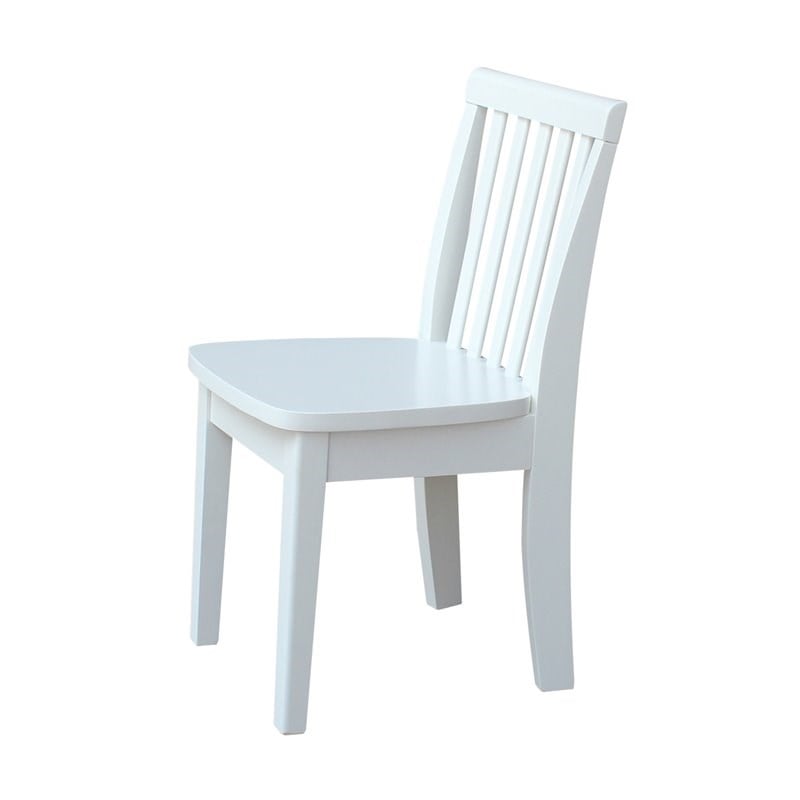 International Concepts Mission Kids Chair in Linen White (Set of 2)