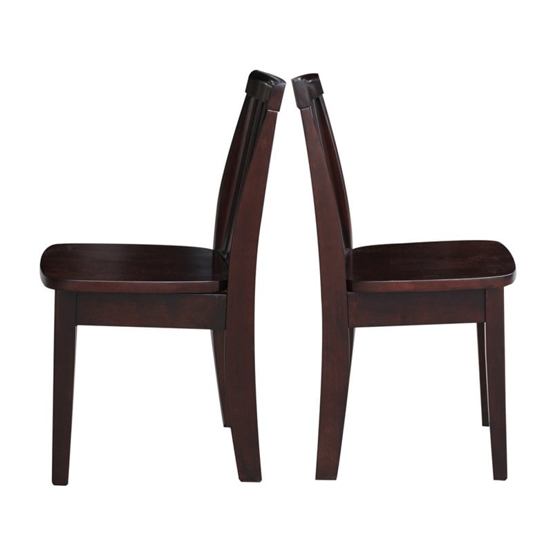 International Concepts Mission Kids Chair in Rich Mocha (Set of 2)