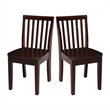 International Concepts Mission Kids Chair in Rich Mocha (Set of 2)
