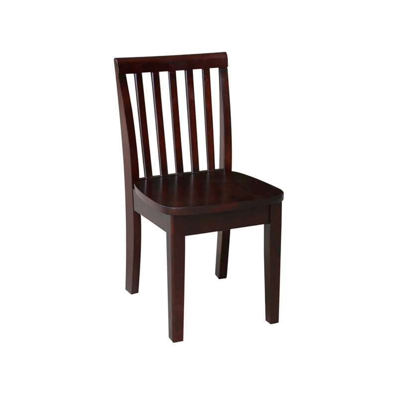 International Concepts 3 Piece Mission Table Set in Rich Mocha