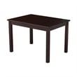 International Concepts 3 Piece Mission Table Set in Rich Mocha