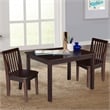 International Concepts 3 Piece Mission Table Set in Rich Mocha