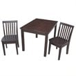 International Concepts 3 Piece Mission Table Set in Rich Mocha