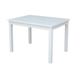International Concepts 5 Piece Mission Table Set in Linen White