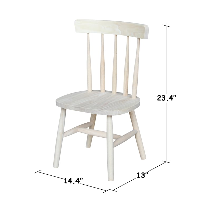 International Concepts Unfinished Tot's chair (set of 2)