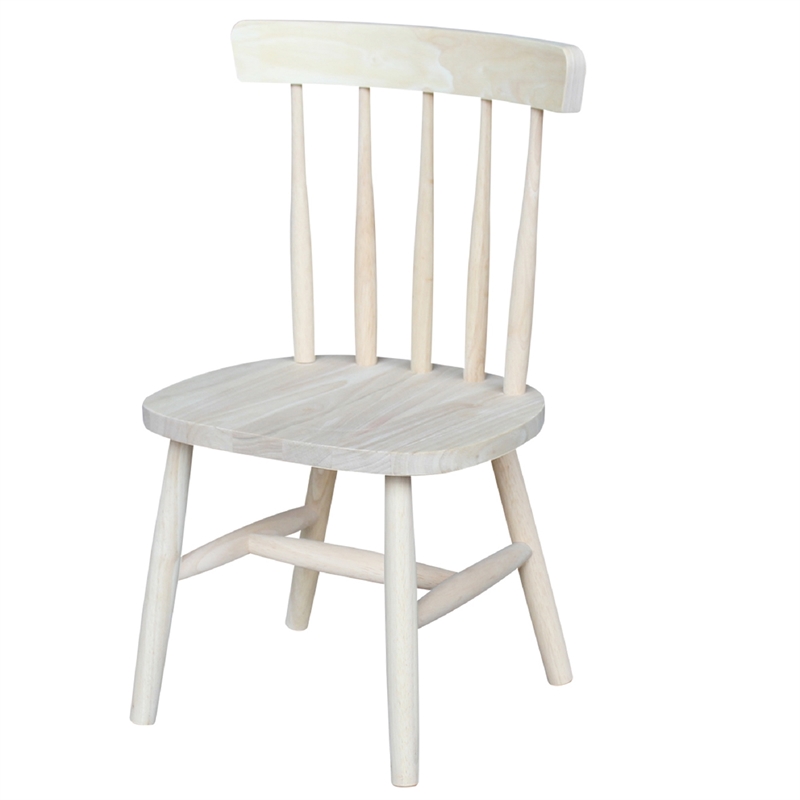 International Concepts Unfinished Tot's chair (set of 2)