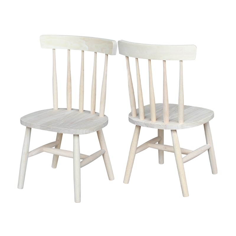 International Concepts Unfinished Tot's chair (set of 2)