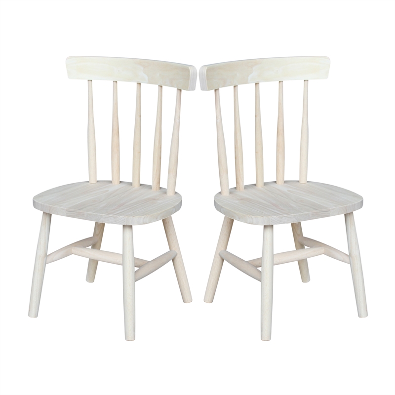 International Concepts Unfinished Tot's chair (set of 2)