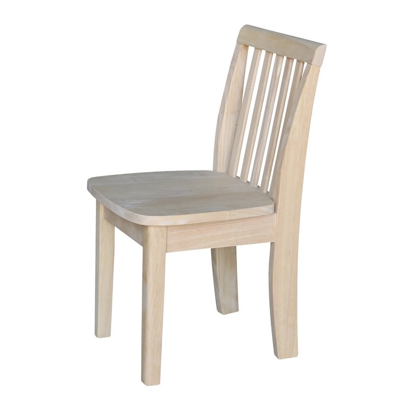 International Concepts Unfinished Mission Kids Chair (Set of 2)
