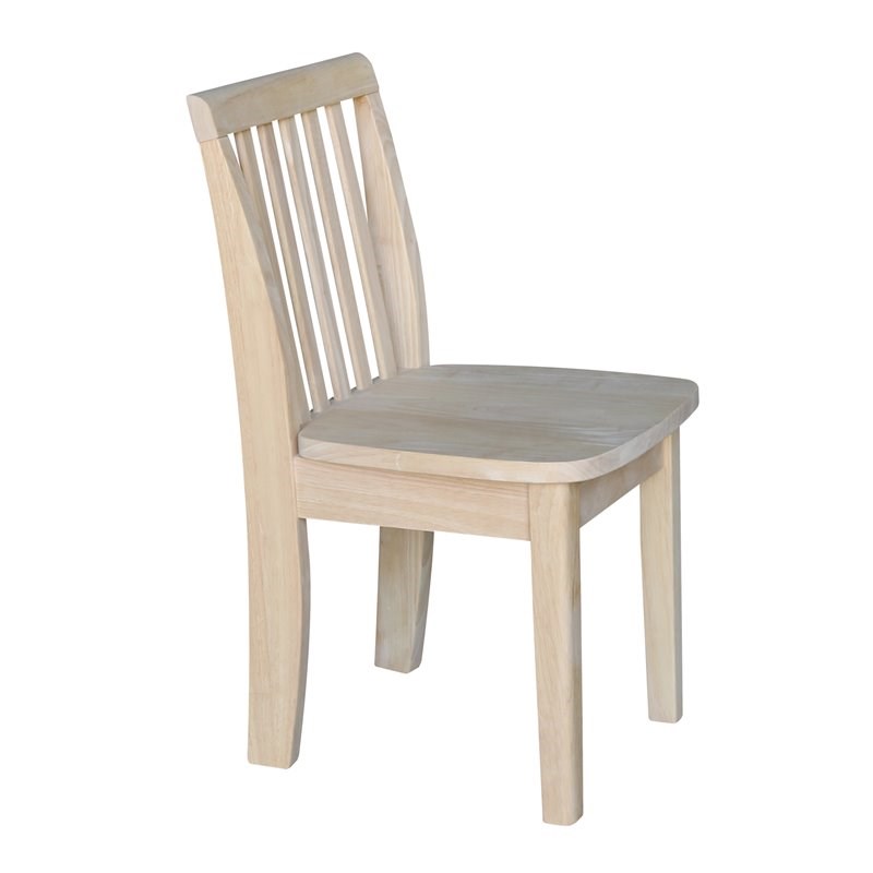 International Concepts Unfinished Mission Kids Chair (Set of 2)