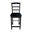 International Concepts 5 Piece Gathering Height Dining Set in Black