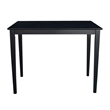 International Concepts 5 Piece Gathering Height Dining Set in Black