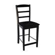 International Concepts 5 Piece Gathering Height Dining Set in Black