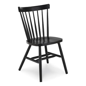 International Concepts Copenhagen Solid Wood Dining Chair in Black