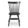 International Concepts Copenhagen Solid Wood Dining Chair in Black
