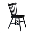International Concepts Copenhagen Solid Wood Dining Chair in Black