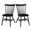 International Concepts Copenhagen Solid Wood Dining Chair in Black