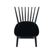 International Concepts Copenhagen Solid Wood Dining Chair in Black