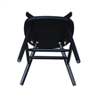International Concepts Copenhagen Solid Wood Dining Chair in Black