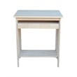 International Concepts Unfinished Mission Wood Computer Cart