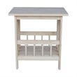 International Concepts Unfinished Mission Magazine End Table