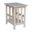 International Concepts Unfinished Mission Magazine End Table