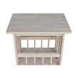 International Concepts Unfinished Mission Magazine End Table