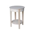 International Concepts Unfinished Accent Table with One Drawer