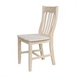 International Concepts Solid Wood Cafe Dining Chairs in Unfinished - Set of 2