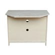 International Concepts Unfinished Mission Corner TV Stand