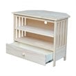 International Concepts Unfinished Mission Corner TV Stand