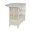 International Concepts Unfinished Mission Corner TV Stand