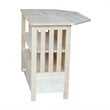 International Concepts Unfinished Mission Corner TV Stand