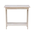 International Concepts Unfinished Natural Wood Mission Entry Table