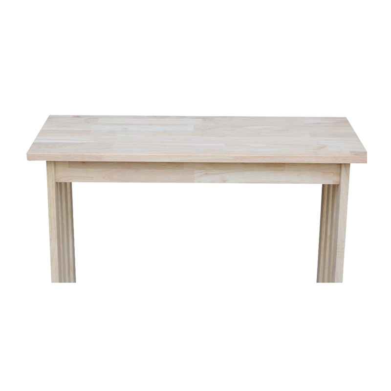 International Concepts Unfinished Natural Wood Mission Entry Table