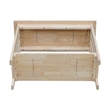 International Concepts Unfinished Natural Wood Mission Entry Table